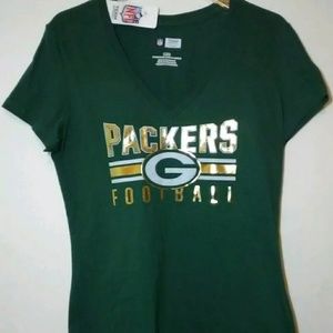 LARGE WOMENS Green Bay Wisconsin Packers TEAM t Shirt